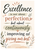 Excellence Is Not About Perfection...