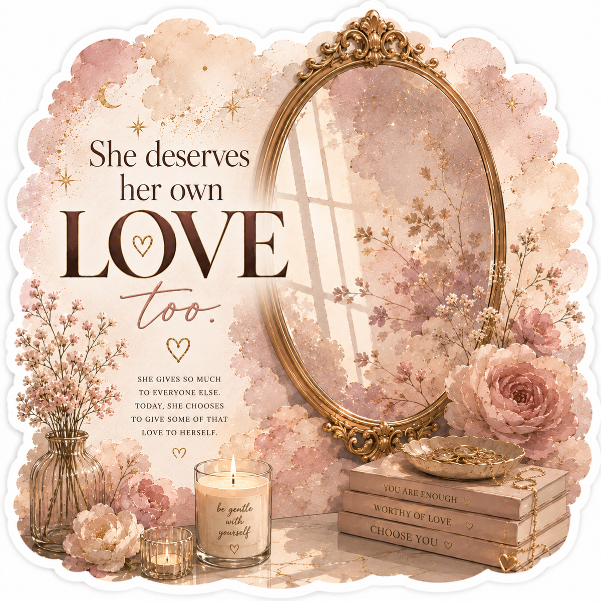 She Deserves Her Own Love Too.